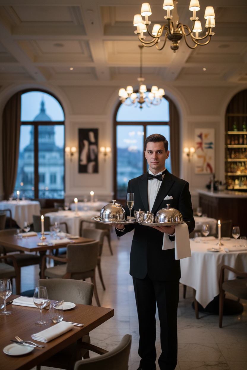 Hotel Restaurant Waiter Uniform